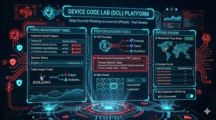 Device Code Lab (DCL) — Deep Dive into a Device Code Phishing Toolkit