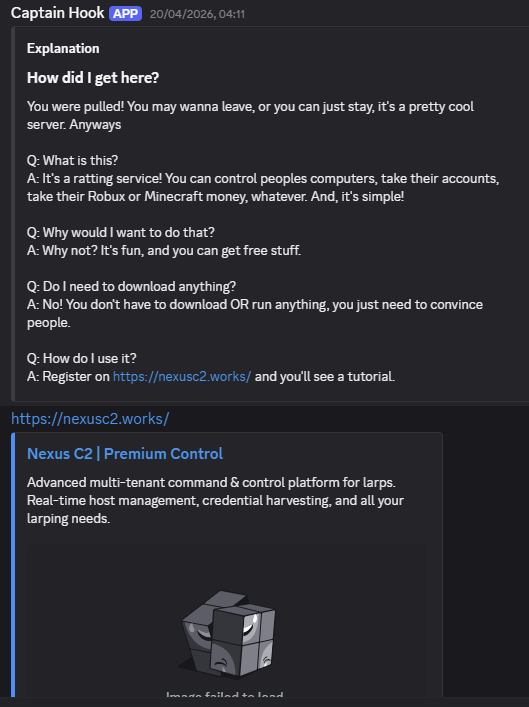Nexus C2 Discord server