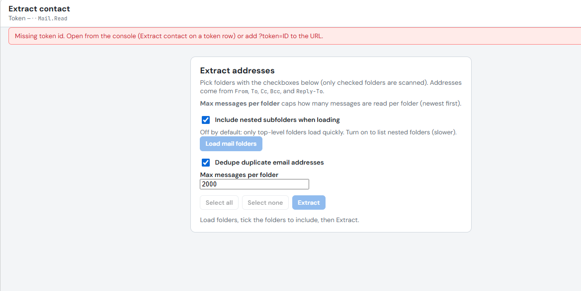 Email Extractor module.