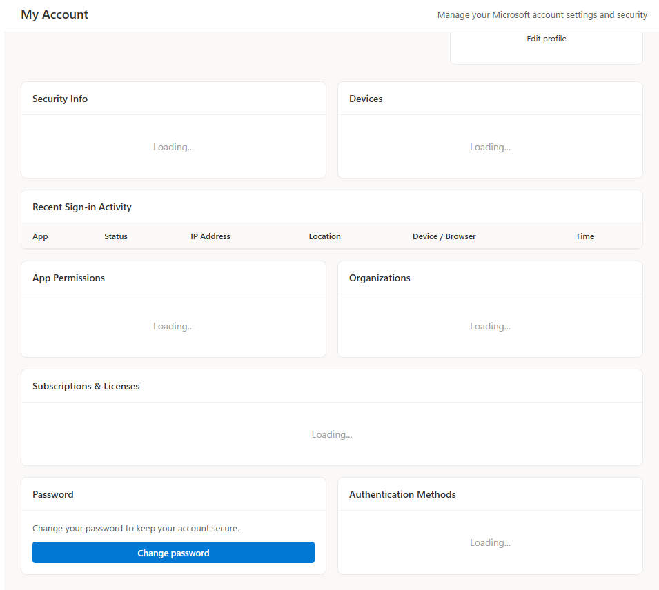 Account detail view showing role assignments, MFA methods, and risky user status for a compromised account